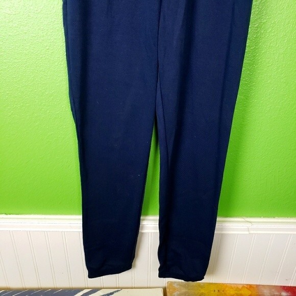 Halston Studio Soft Comfy Lounge wear Navy Blue Jogger Pants Size XS/X-Small - Picture 9 of 11